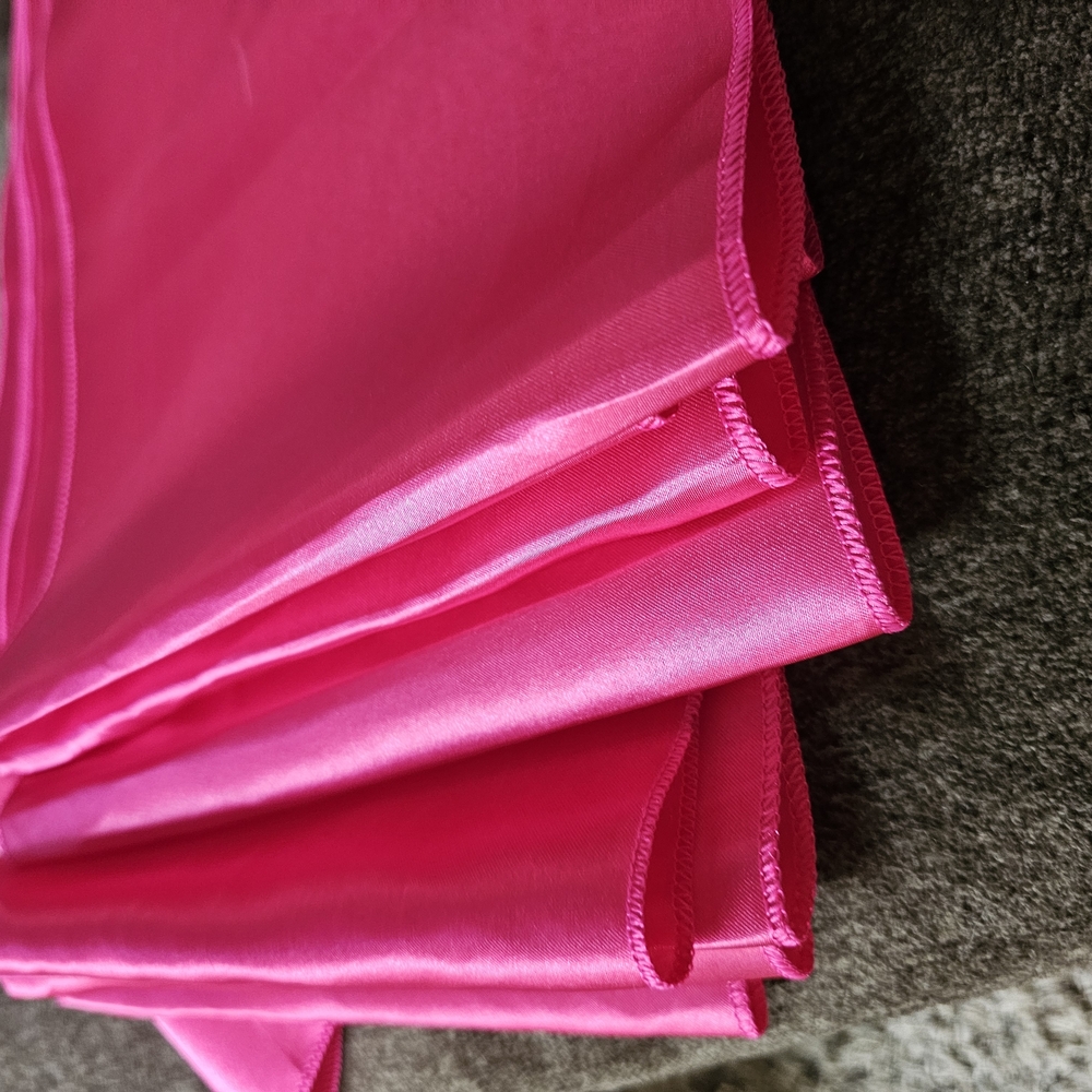 Vibrant Pink Fabric Table Runners